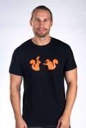náhľad - Veveričky čierne pánske tričko