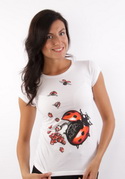 náhľad - Ladybird Factory biele dámske tričko