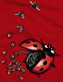 náhľad - Ladybird Factory červené pánske tričko