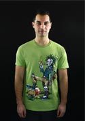 náhľad - Evil Clown zelené pánske tričko
