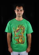 náhľad - Hungry Dragon zelené pánske tričko