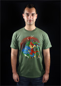 náhľad - Mario's Trip zelené pánske tričko