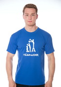náhľad - Teamwork modré pánske tričko
