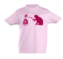 náhľad - Mačka a myš ružové detské tričko