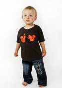 náhľad - Veveričky hnedé detské tričko