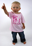 náhľad - Fair play ružové detské tričko
