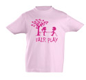 náhľad - Fair play ružové detské tričko