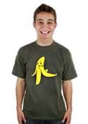 náhľad - Banán zabijak khaki pánske tričko