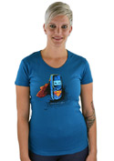 náhľad - Mobil z ocele modré dámske tričko