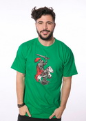 náhľad - Rytier zelené pánske tričko