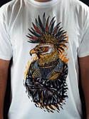 náhľad - Punk Eagle biele pánske tričko