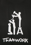 náhled - Teamwork čierne pánske tričko