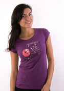 náhľad - Rýmička fialové dámske tričko