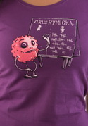 náhľad - Rýmička fialové dámske tričko
