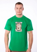náhľad - Ježko v klietke zelené pánske tričko