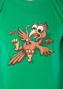 náhľad - Dážďovkovotrelec zelené pánske tričko