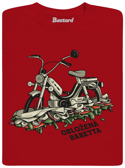 Obložená Babetta pánske tričko Red