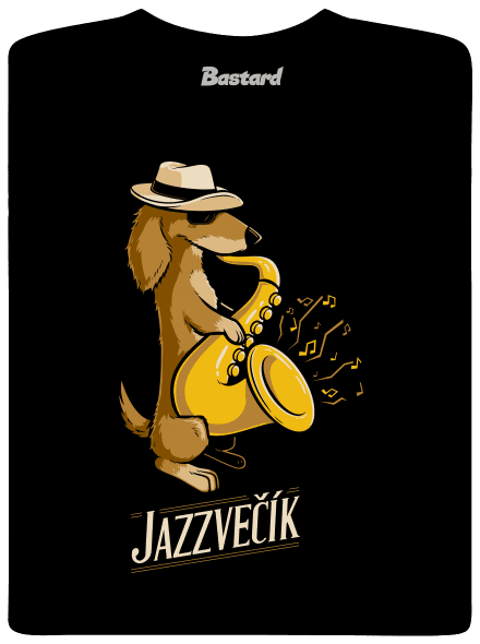 Jazzvečík pánske tričko  Black