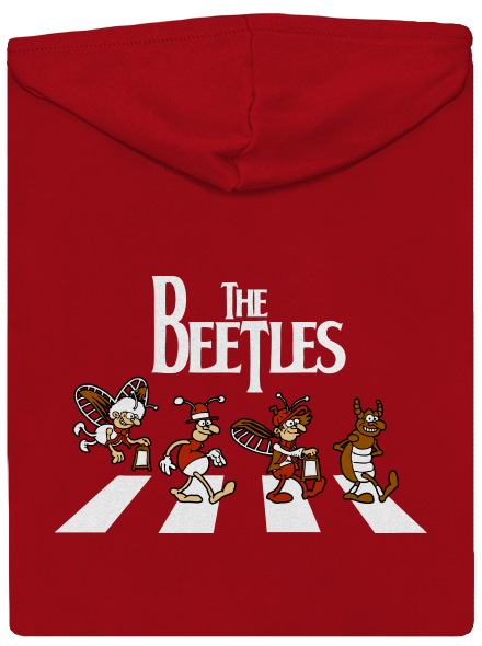 Beatles pánska mikina na zips Red