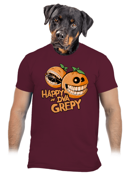 Happy grepy pánske tričko Burgundy