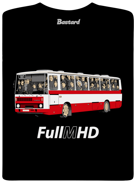 Full MHD pánske tričko Black