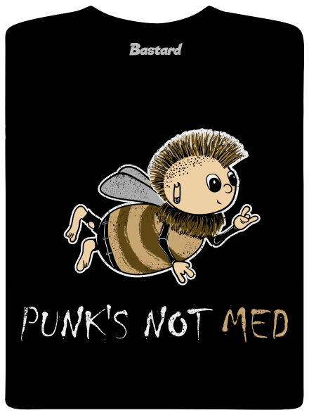 Punks Not Med pánske tričko Black