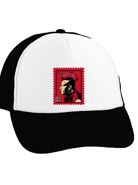 Známka punku šiltovka Black cap