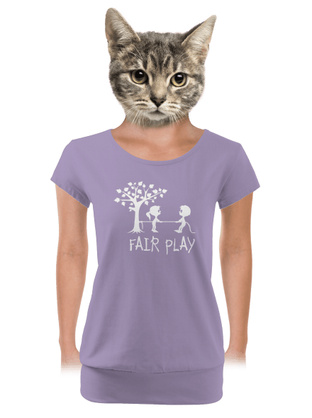 Fair play dámske tričko s lemom Lavender