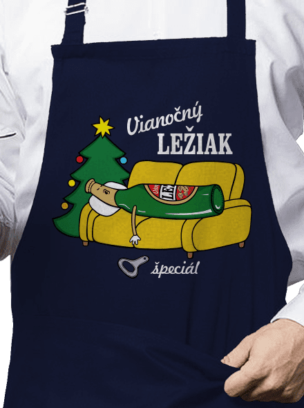 Vianočný ležiak zástera  Navy