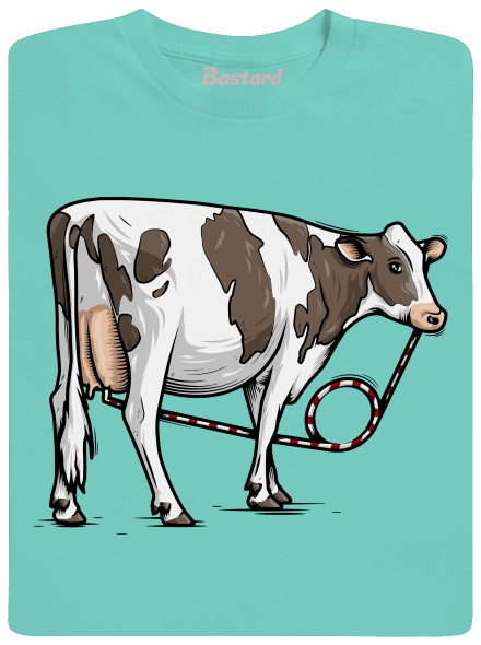 Cow drink pánske tričko  Millenial Mint
