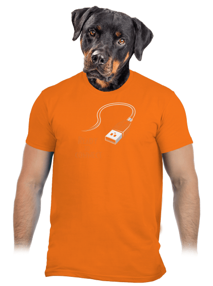 USB pripojenie pánske tričko Orange