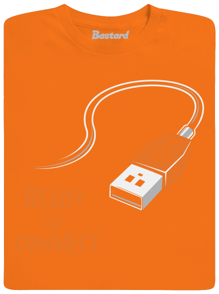 USB pripojenie pánske tričko Orange