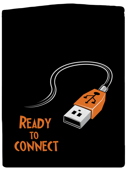 USB pripojenie pánska mikina na zips Black