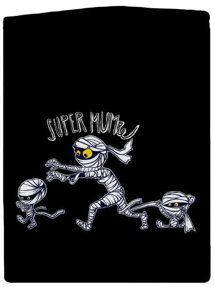 Super mumie dámska mikina na zips Black