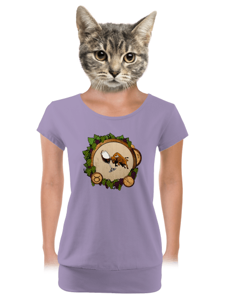 Vínny horoskop: Býk dámske tričko s lemom Lavender