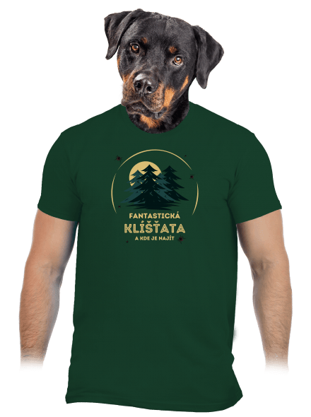 Fantastická klíšťata pánske tričko Bottle Green
