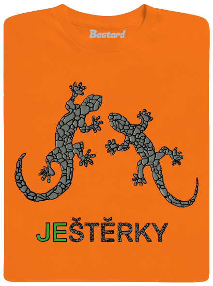 Ještěrky pánske tričko Orange