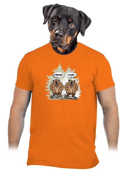 Medvede pánske tričko Orange