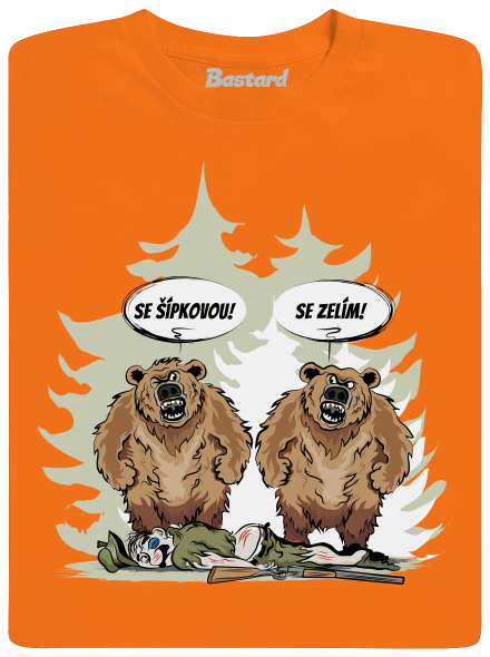Medvede pánske tričko Orange