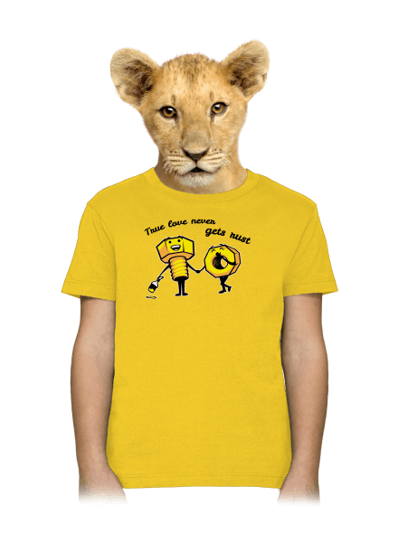 Pravá láska detské tričko Gold