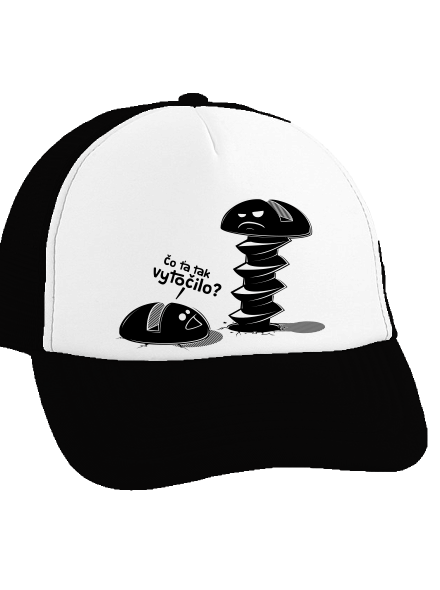 Vytočený šiltovka Black cap