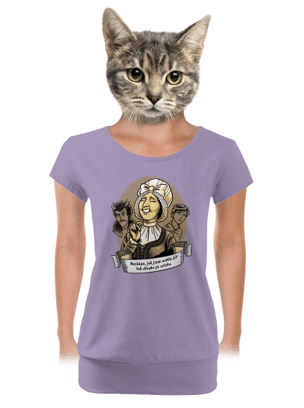 B14: Dorota Máchalová dámske tričko s lemom Lavender