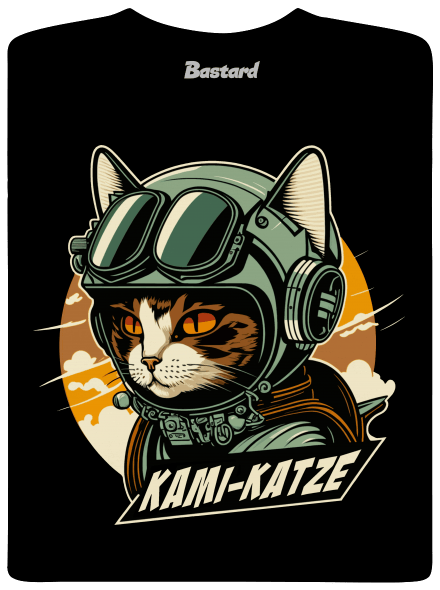 Kami-Katze pánske tričko Black