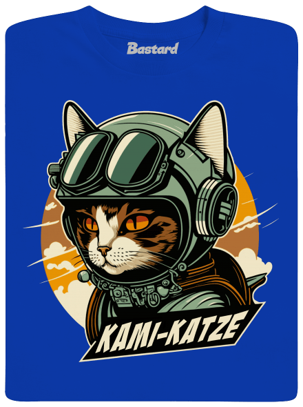 Kami-Katze pánske dlhý rukáv Royal Blue