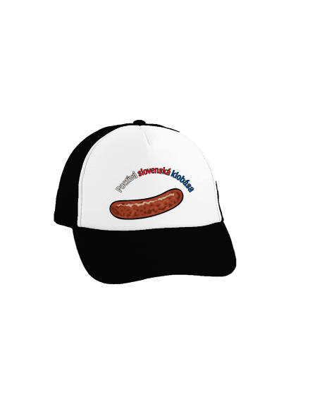 Poctivá buchta a klobása šiltovka Black cap