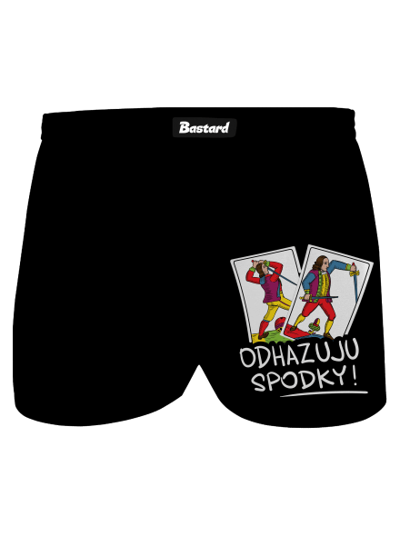 Karty Prší pánske trenky Black