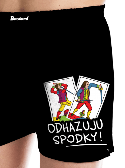 Karty Prší pánske trenky Black