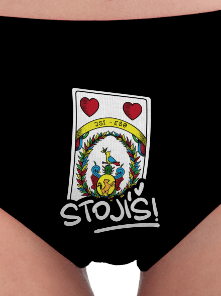 Karty Prší dámske nohavičky Black