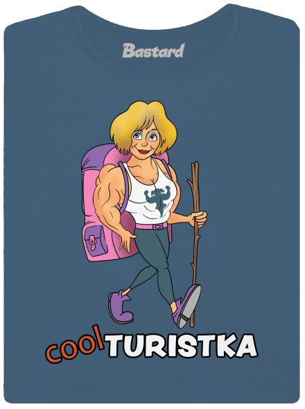 Cool turista dámske tričko Denim