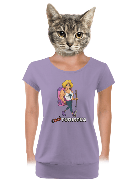 Cool turista dámske tričko s lemom Lavender